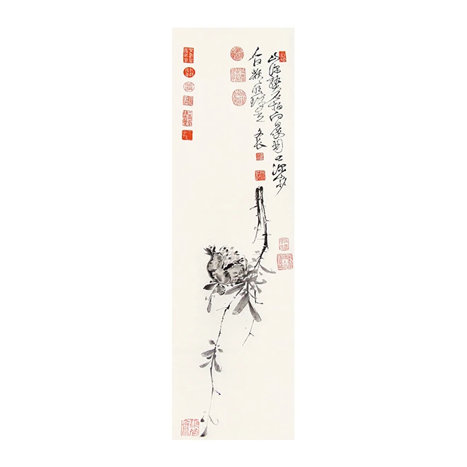 荣宝斋  木版水印  徐渭   《榴石图》  画芯 （rbzgf313） 工美3