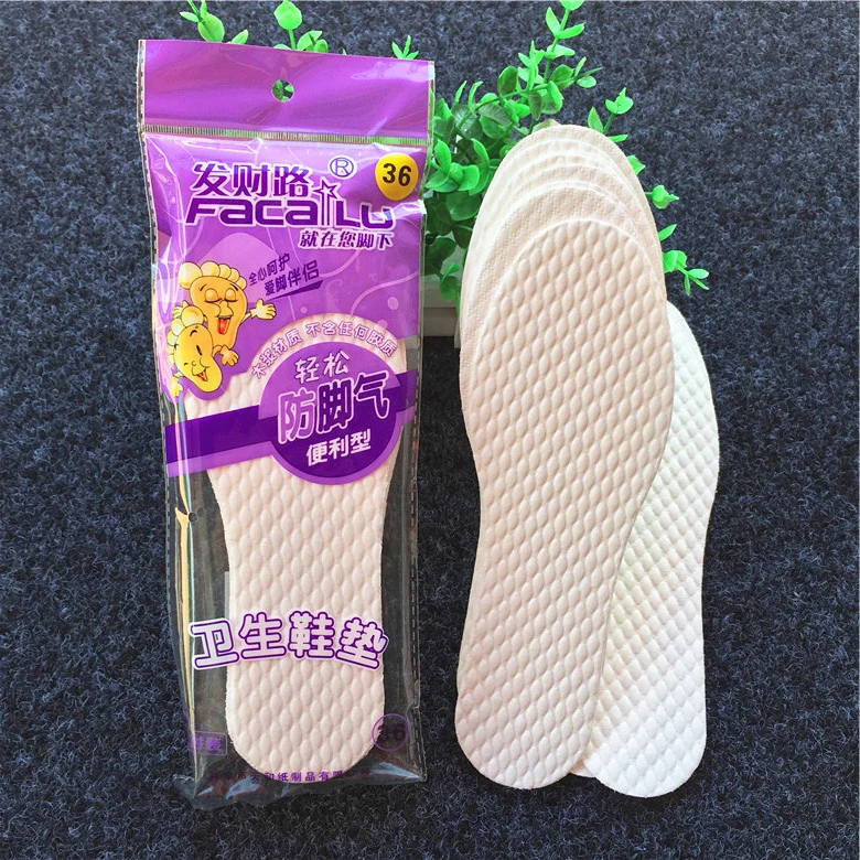 发财路夏季鞋垫卫生一次性木浆免洗男女卫生免洗鞋垫透气吸汗薄款