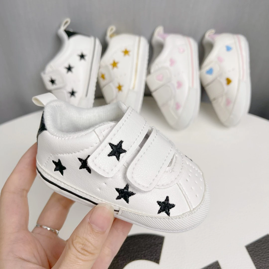 春秋男女宝宝0-1岁78个月婴儿软底防滑透气新生儿鞋防掉跟学步鞋