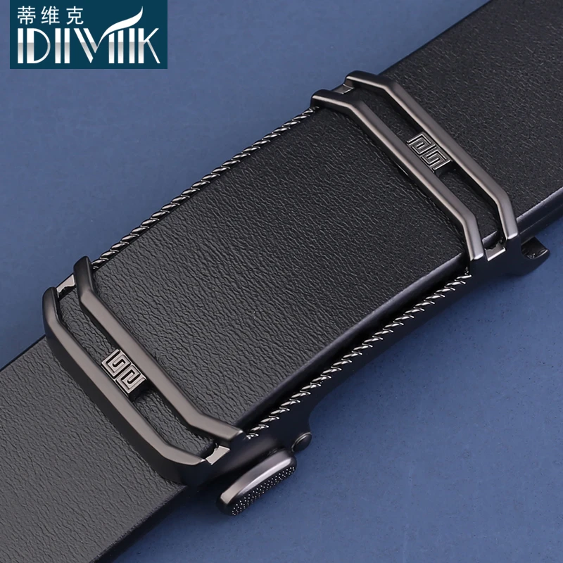 皮带男真皮年轻人内穿式腰带自动扣百搭简约时尚休闲裤潮流2022