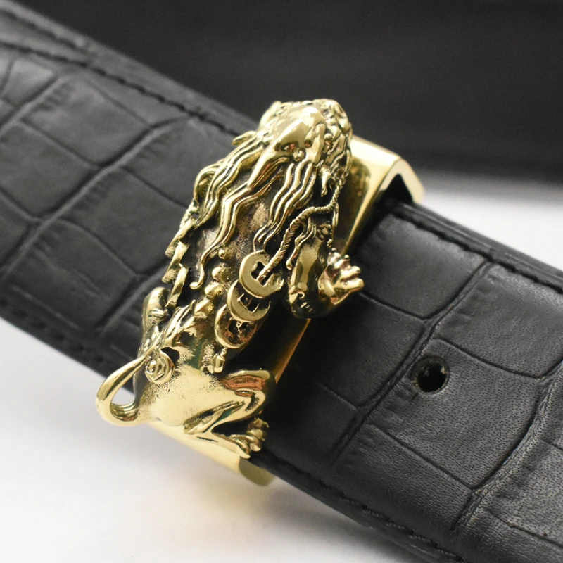 铜貔貅天禄皮带固定圈环介子黄铜皮带介子男士复古时尚百搭带扣