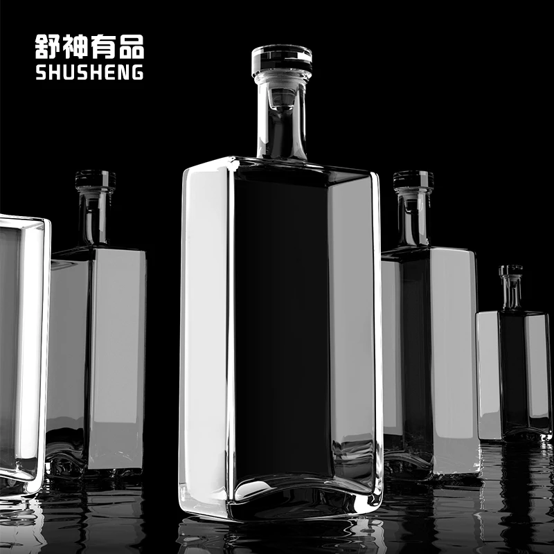 好看的酒瓶空瓶白酒瓶一斤装玻璃酒瓶私人订制高档送礼包装酒瓶子