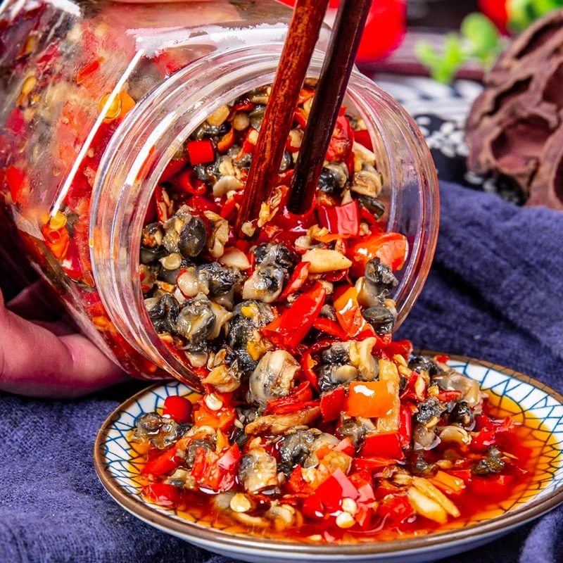 湖南特产厨房传统正宗香辣剁椒螺丝肉辣椒螺丝肉下饭菜瓶装油辣子