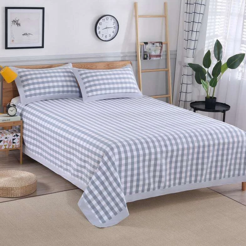 加厚山东老粗布凉席三件套2*2.3 2.5*2.5 多色可选吸汗透气可机洗