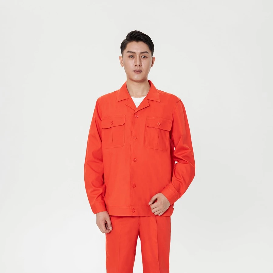 春秋长袖工作服 大口袋面料透气舒适 车间工人物流快递食品建筑