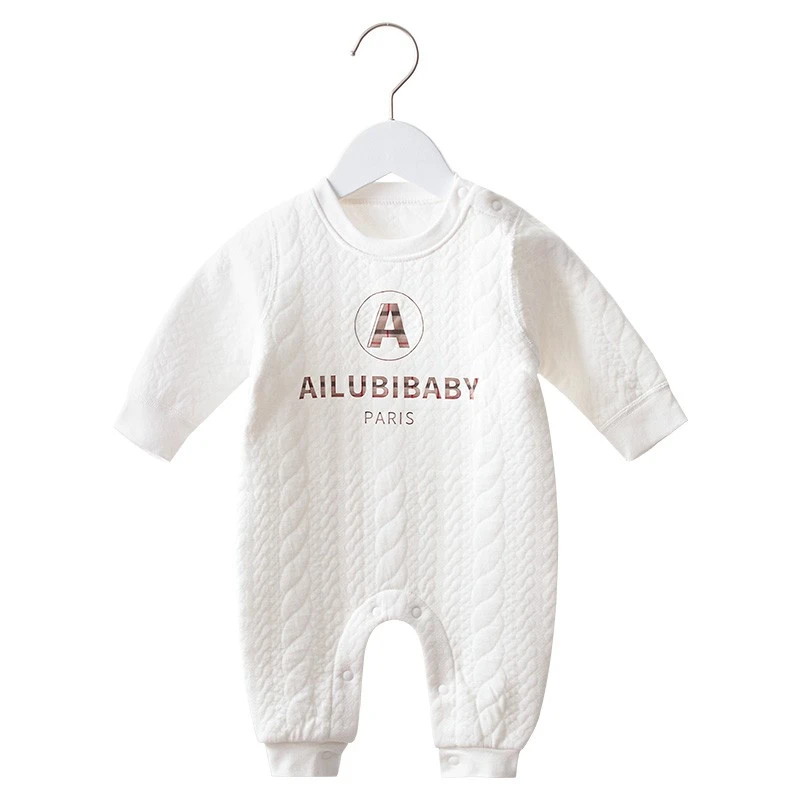 薄棉40克保暖连体衣秋冬季婴儿长袖爬服宝宝哈衣205款