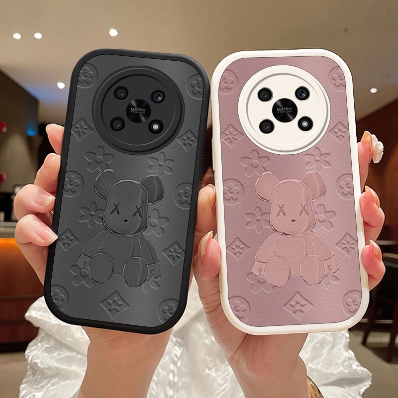 精美熊适用于华为荣耀x30手机壳小羊皮荣耀x30i防摔保护套硅胶软