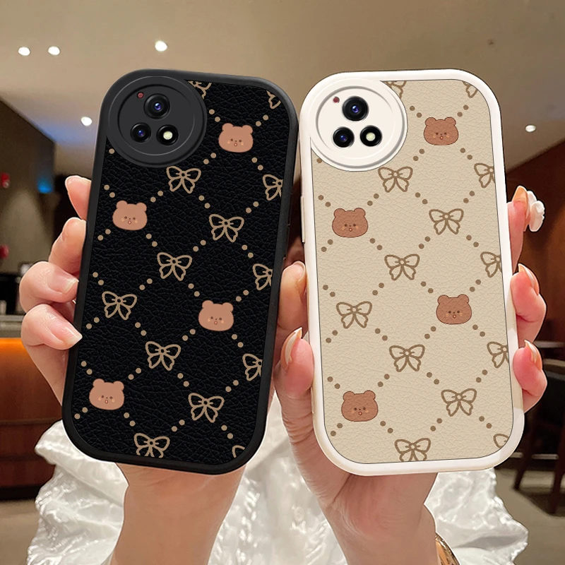 迷你熊vivoy52s手机壳VIVOY31s保护套y53s女款可爱小羊皮Y30外壳