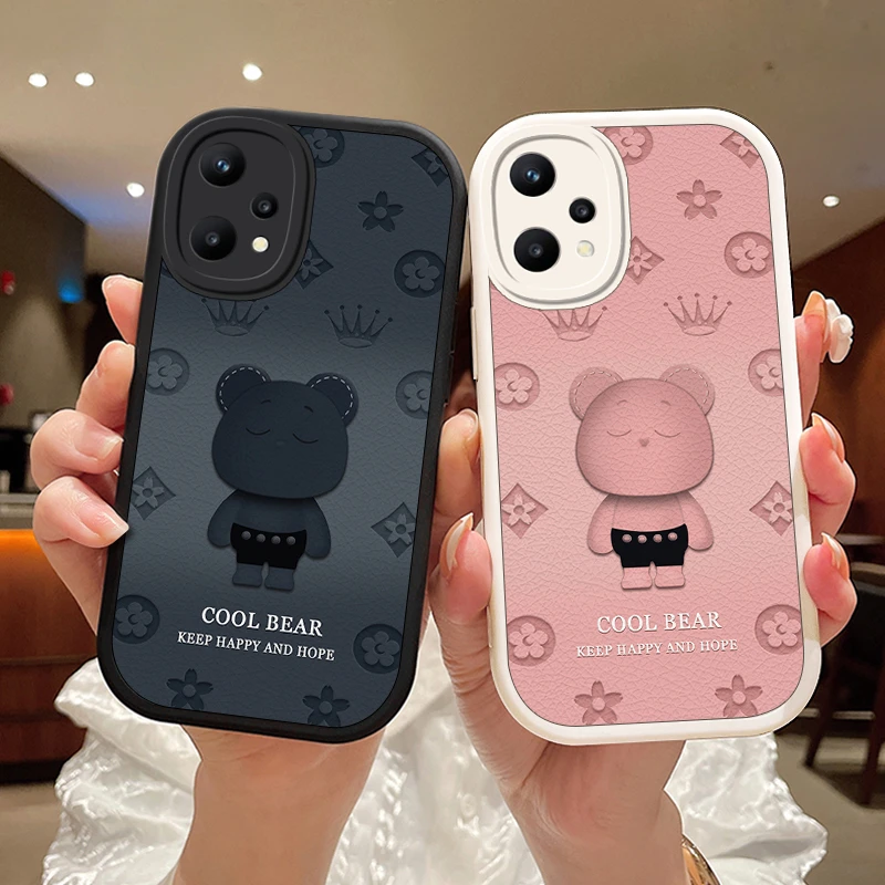 乖巧熊oppo真我V25手机壳realmeV13创意v13女款高级v11硅胶防摔v1