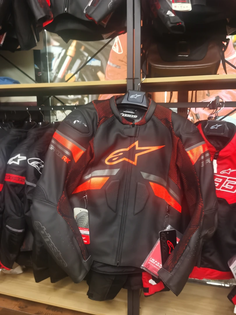 A星夏季摩托车机车透气款皮衣