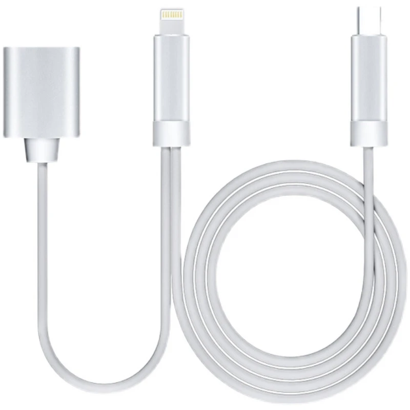 声卡OTG连接线声卡直播音频数据线手机K歌连接转换线苹果15OTG线