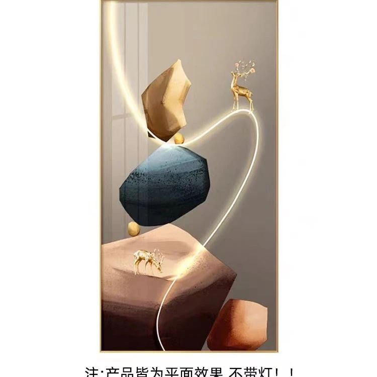 【上沐】【水晶-金石福禄】简约轻奢玄关走廊装饰画廊画德邦直发