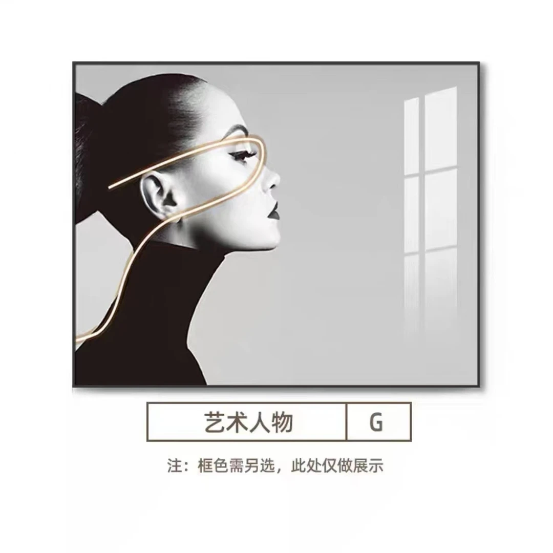 【上沐】【水晶-小画黑框系列】简约单幅平面电表箱水晶装饰画