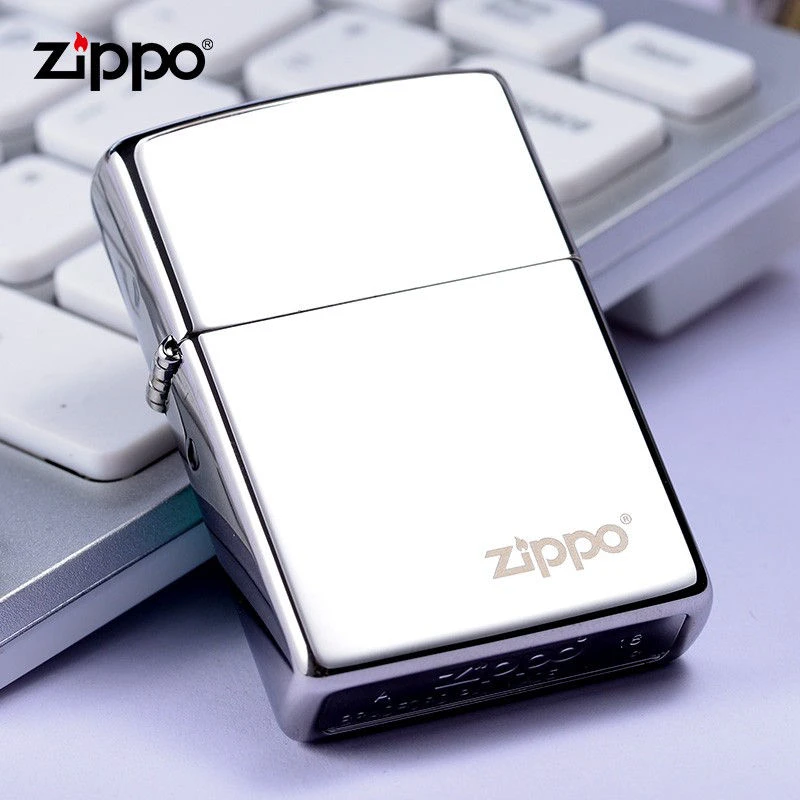 ZIPPO/之宝打火机 250白冰镜面 送男士节日礼物刻字