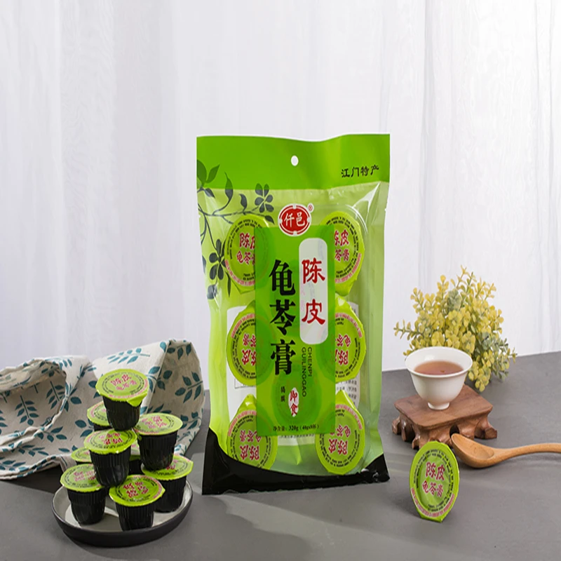 仟邑新会陈皮龟苓膏袋装320g 即食果冻布丁烧仙草杯装零食