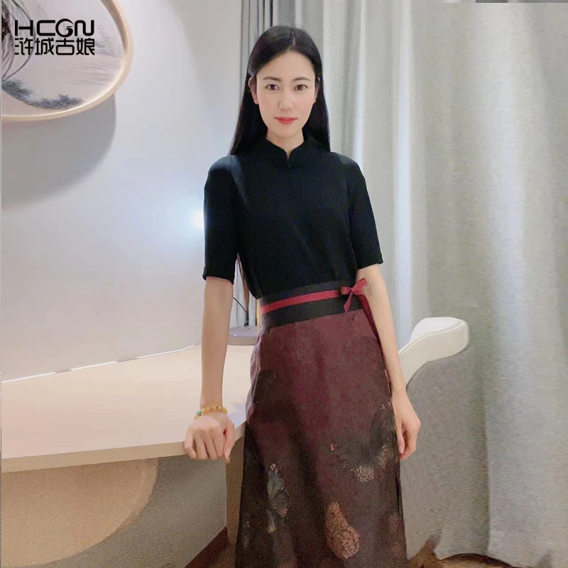 浒城古娘中式国风气质时尚百搭休闲常规女洛尘中式衬衫-22B18283