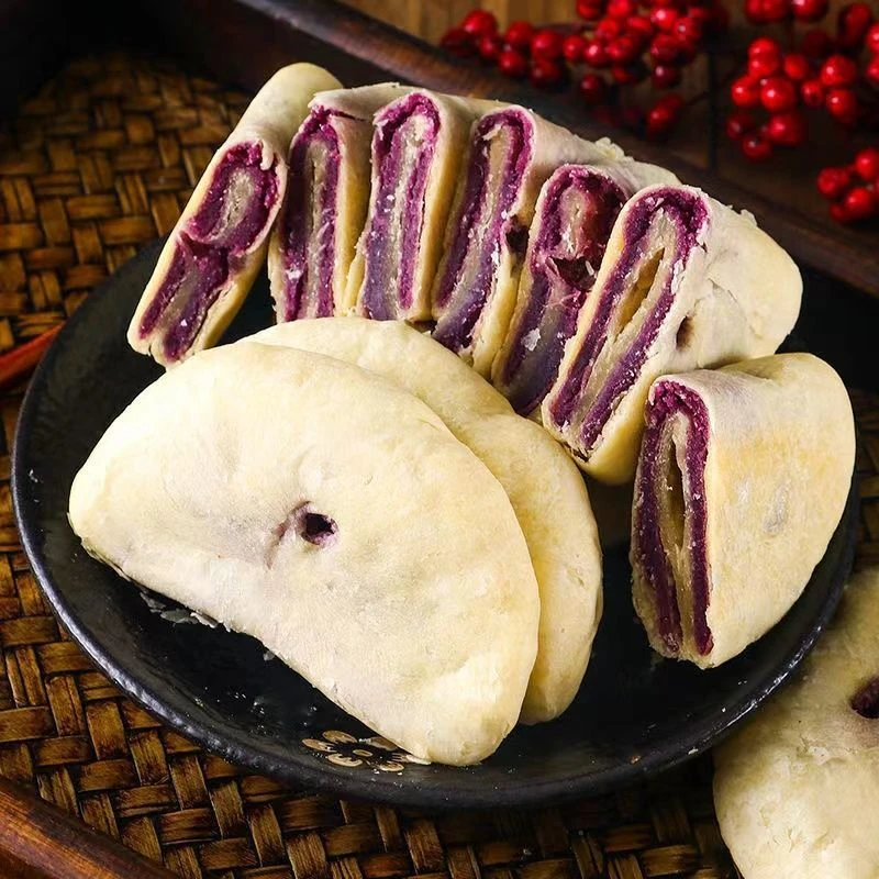 健康轻食紫薯芋泥饼粗粮代餐小吃解馋解饿网红糯叽叽零食糕点30g
