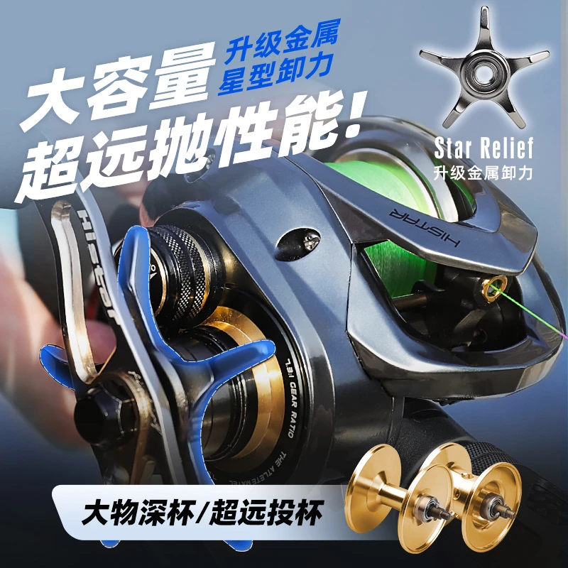 哈斯达极光金属超轻雷强水滴轮深线双线杯耐用轻量化出线顺滑国货