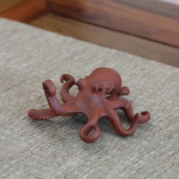 李华作品 八爪鱼 茶宠摆件