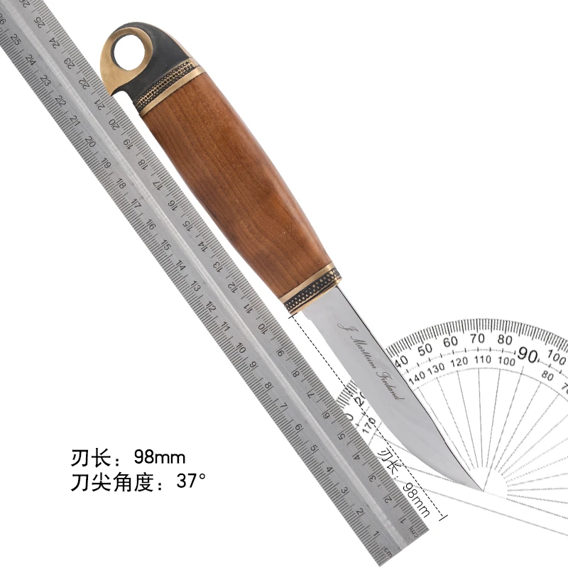 Marttiini长生鸟不锈钢日用户外小刀野营手工锋利家用便携