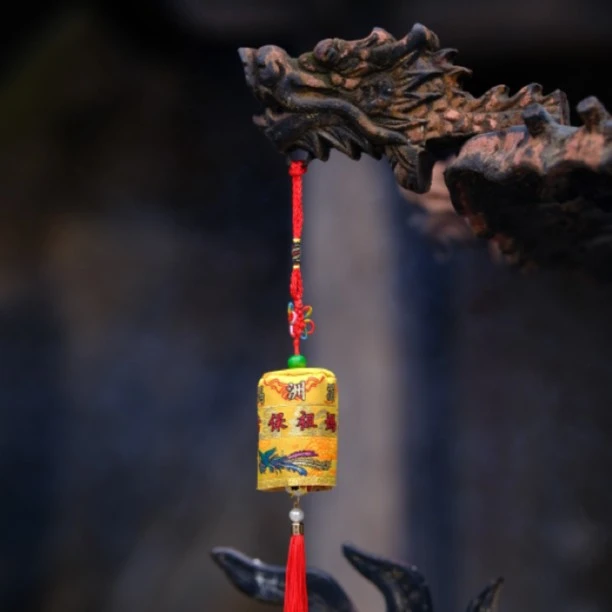 已过，湄洲岛发货 湄洲妈祖祖庙凉伞 妈祖小凉伞挂件挂饰车载中式