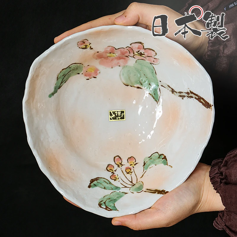 【单支】日本进口手绘唐草/山樱花/葡萄三角钵