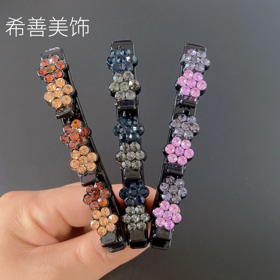 亚克力发饰 韩版百搭鸭嘴夹边夹顶夹甜美气质头饰编发发饰品