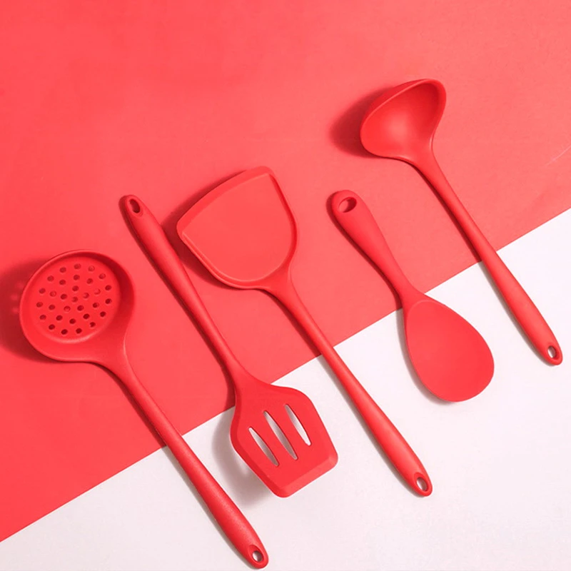 食品级硅胶宝宝辅食铲勺小锅铲婴儿小号炒菜铲子不粘锅专用耐高温