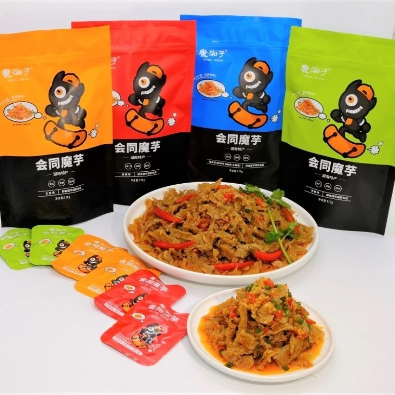 湖南怀化会同魔湘子魔芋120g*3包即食零食爽素毛肚丝Q弹五香素食