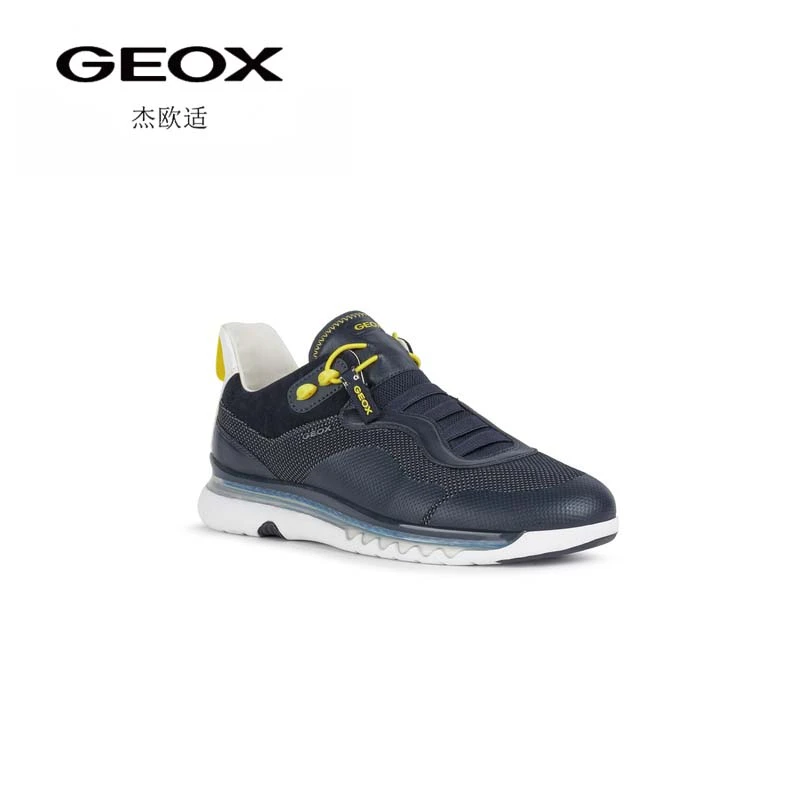 GEOX 杰欧适男鞋弹性鞋带LEVITA时尚透气舒适运动鞋 U029XA06K85