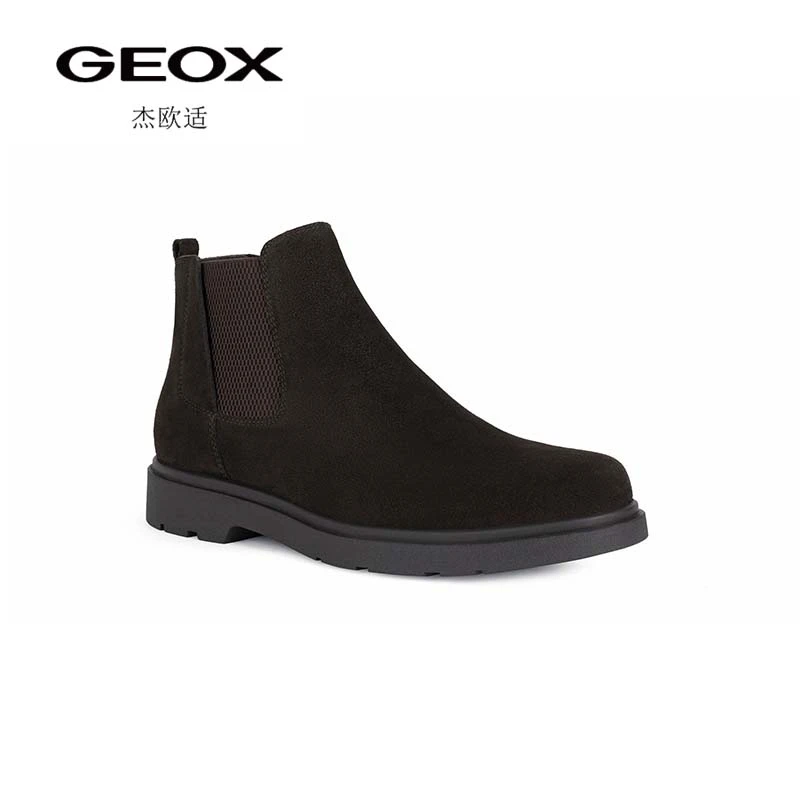 GEOX 杰欧适男鞋经典复古SPHERICA系列舒适透气潮流高帮切尔西靴