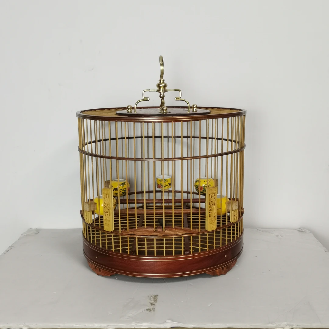 295鸟笼雕刻造型门圆型鸟笼