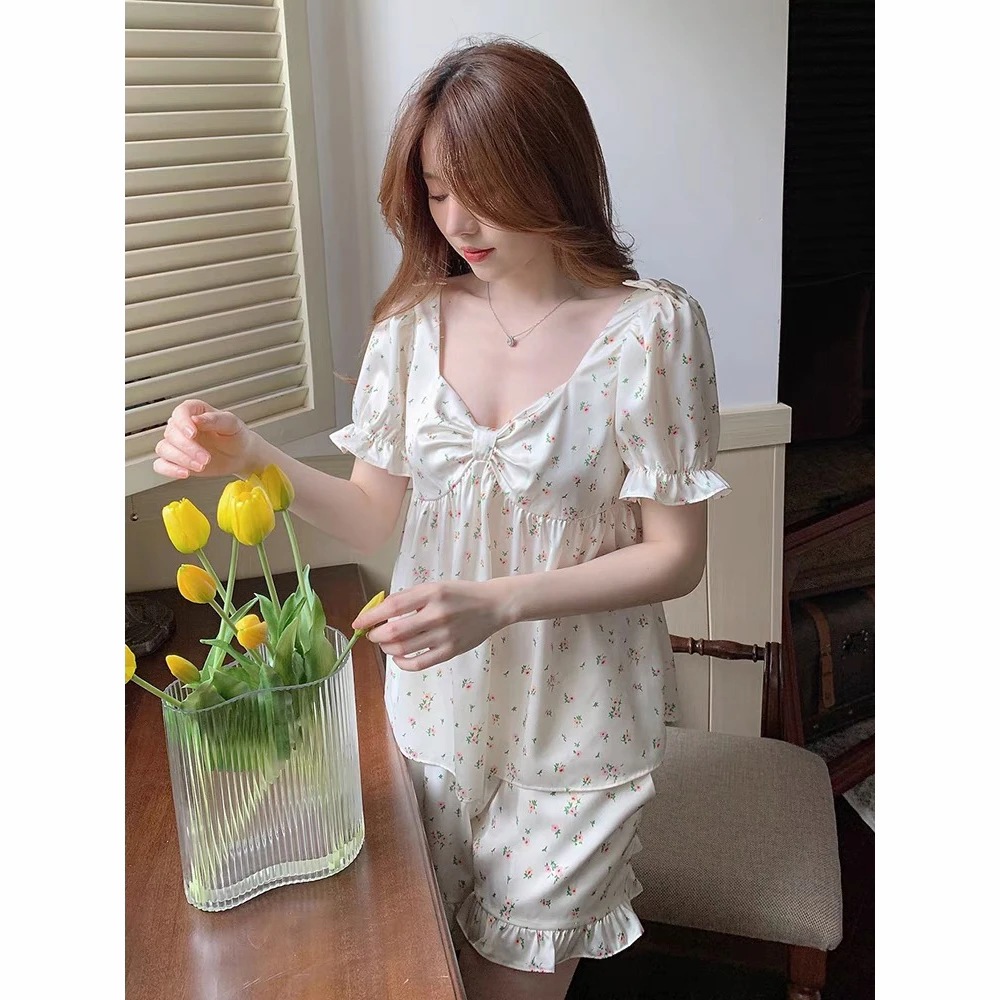 瑞梦朵 RUIMENGDUO《落跑甜心》夏季睡衣薄款两件套