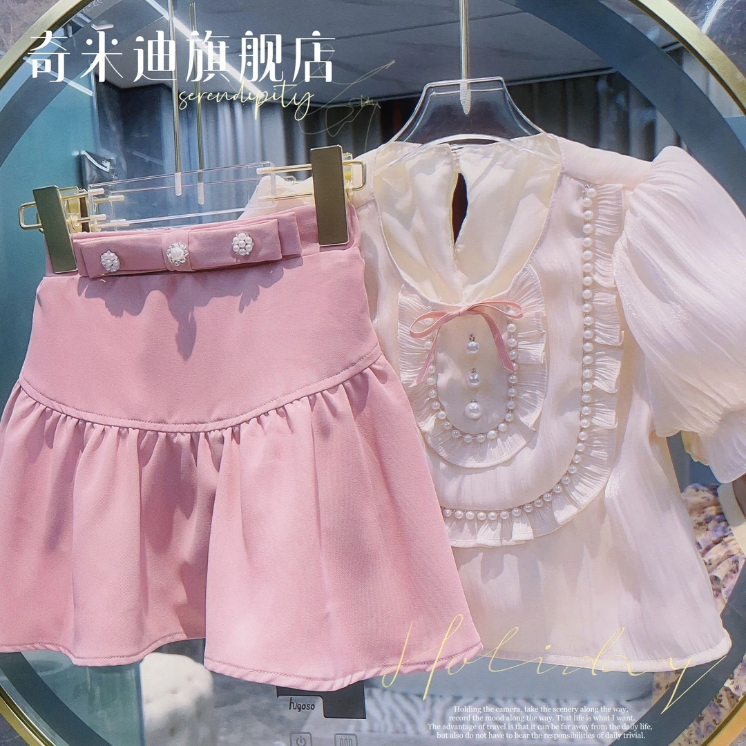 【现货】【气质大小姐】奇米迪女童原创定制套装2022夏新款25691