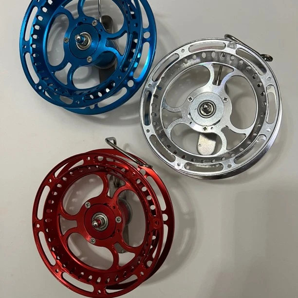 升级版八卦轮手拨轮整体线杯铝合金防锈手摇钓鱼轮