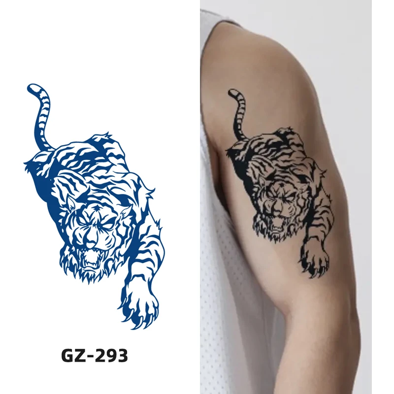 【下山虎半臂11×18cm】草本贴纸纹身贴