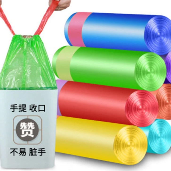 【胜哥】手提式抽绳式垃圾袋不脏手加大家用清洁垃圾袋带提手袋子