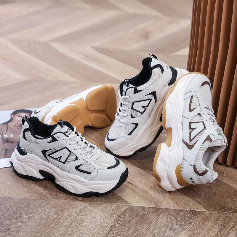 王冠老爹鞋透气轻便网面鞋春夏新款百搭运动鞋