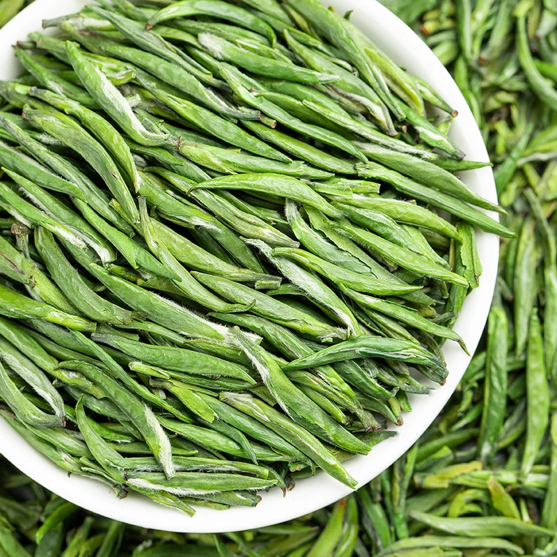 炒青绿茶雀舌茶叶销售新茶绿茶茶叶浓香型明前雀舌嫩芽罐装