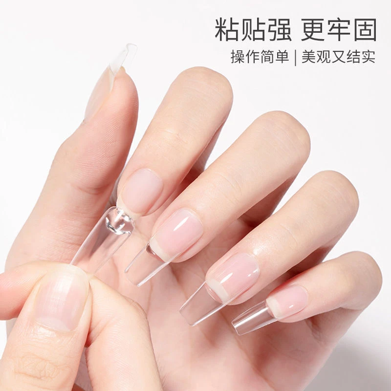 黑科技甲片胶牢固粘度固态凝胶防水加固贴片胶美甲店用水晶延长甲
