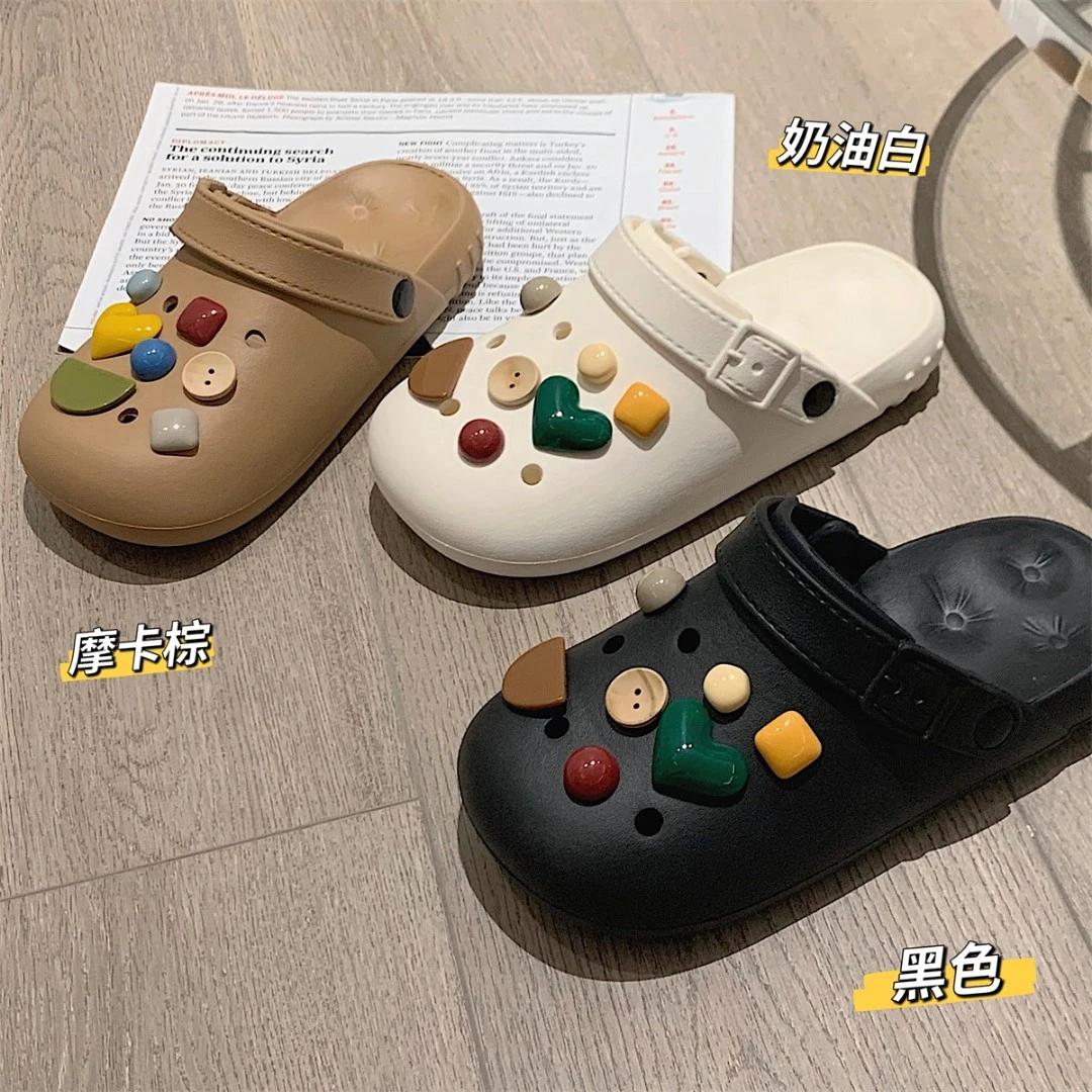 细细条 时尚百搭学生沙滩eva凉拖鞋男个性情侣ins时尚洞洞鞋女夏