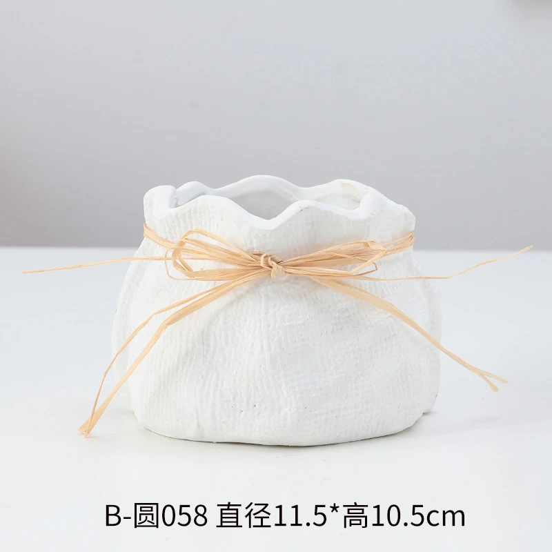 陶瓷陶土小花盆圆058（拍1发2）
