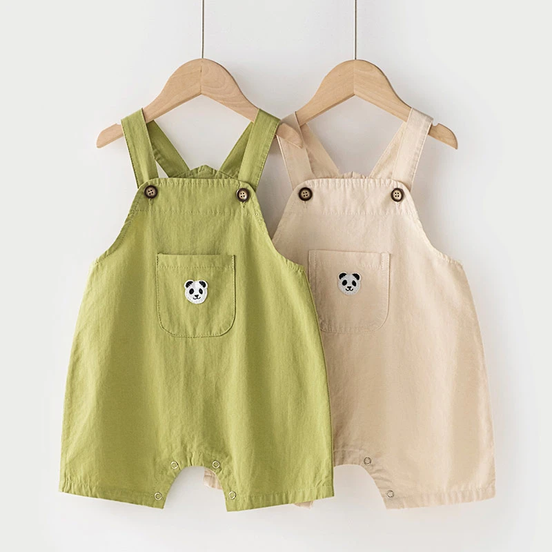 婴儿背带裤软牛仔短裤男女小童1-3岁休闲2022新婴儿中裤韩版3973