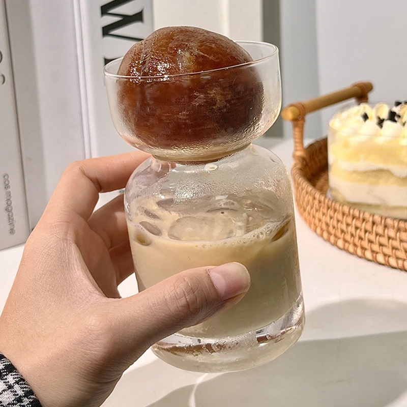 土星咖啡杯创意时光沙漏杯博主同款冰拿铁美式玻璃果汁奶茶冷饮料