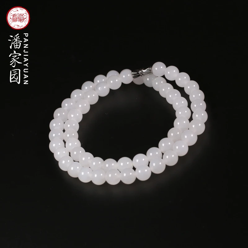 和田玉青海料项链8mm BYZ PJY-YS-149