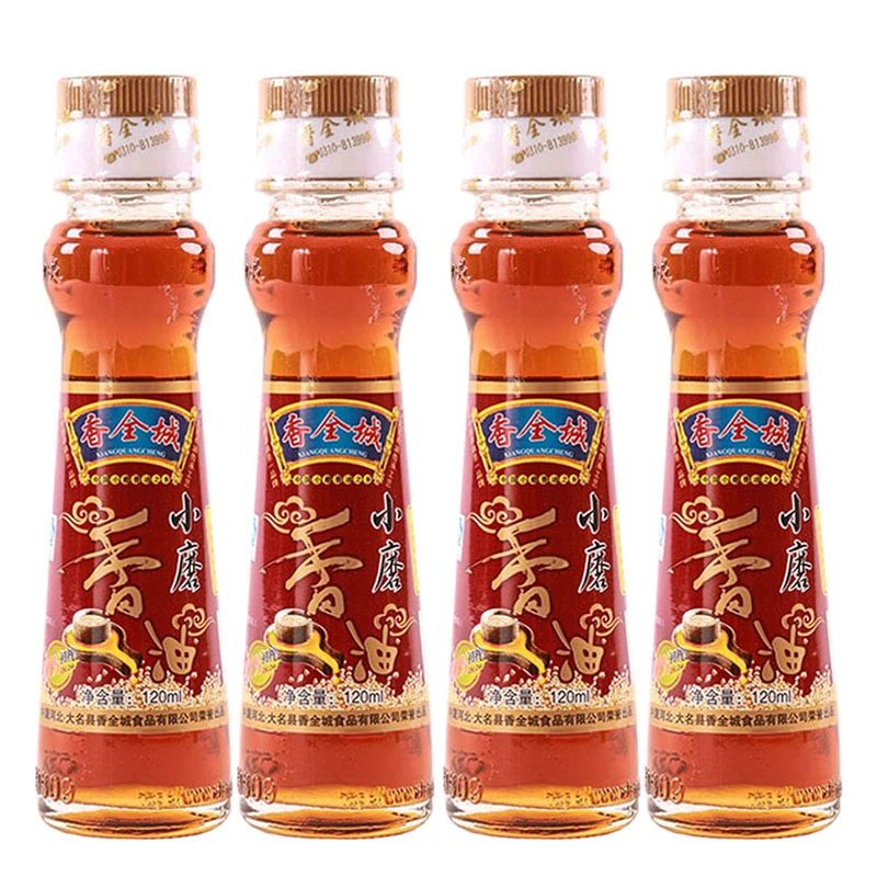 香全城 小磨香油120ml*4瓶 大名府芝麻香油单品