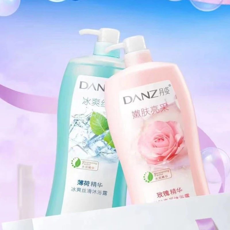 丹姿沐浴露薄荷冰爽玫瑰嫩肤补水香氛持久留香滋润沐浴乳男女正品