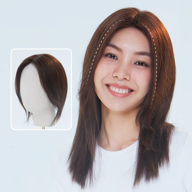 LUCY LEE 店铺热卖小十岁真发刘海假发 教科书式减龄假发片隐形