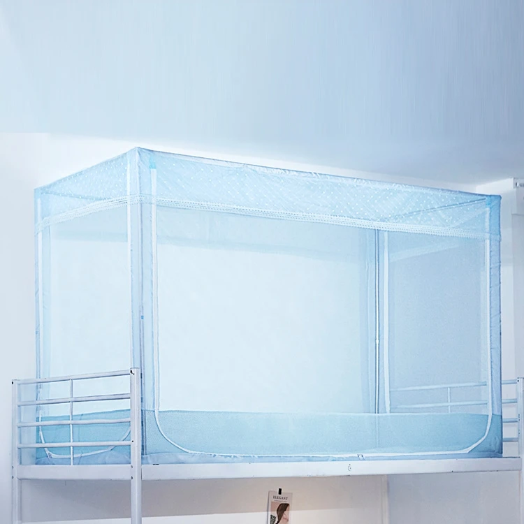 学生宿舍蚊帐上下铺通用0.9米上铺0.8m单人床寝室支架学校用拉链