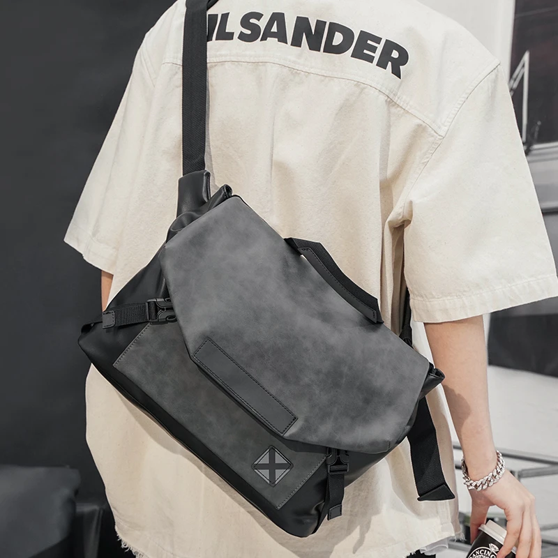 升级版加厚面料 单肩包简约休闲大容量潮韩版皮质时尚商务手提包